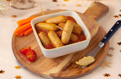 Lot de 2 Petites saucisses cocktail à la basquaise (20% de foie gras)