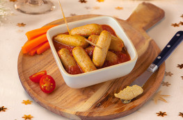 Lot de 2 Petites saucisses cocktail à la basquaise (20% de foie gras)