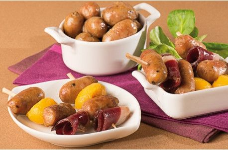 Petites saucisses au foie de canard Petites saucisses au foie de canard