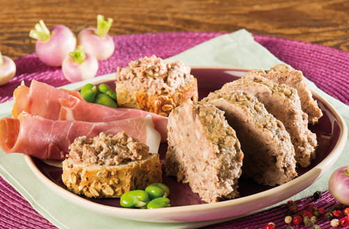 Lot de 3 terrines au jambon de Bayonne