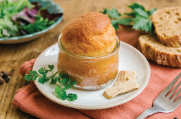 Soufflé au foie de canard (30% de foie gras)