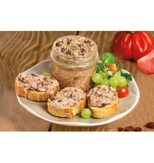 Pâté de caille aux raisins