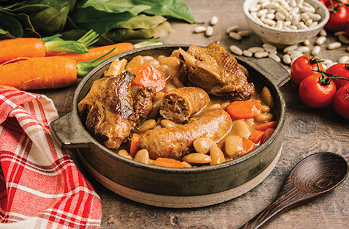 Lot de 3 Cassoulets aux haricots tarbais et confit de canard