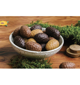 Petits oeufs pralinés noir-lait-caramel