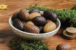 Petits oeufs pralinés noir-lait-caramel