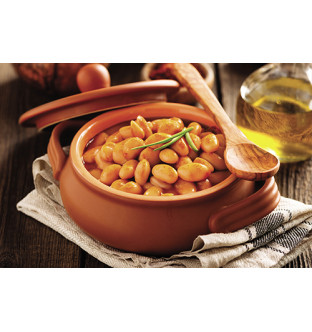 Haricots lingots cuisinés à...