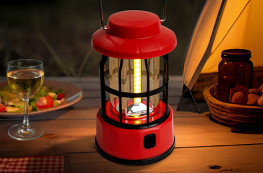 La lampe de table rétro