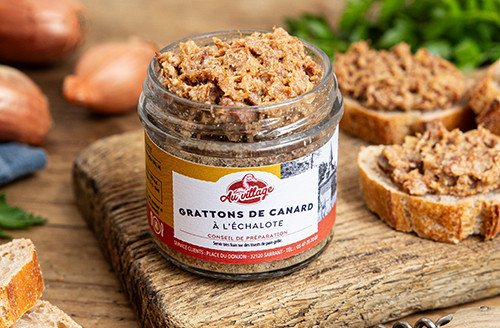 Lot de 2 Grattons de canard à l'échalote