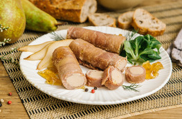 Lot de 2 Flûteaux de jambon au foie de canard en gelée (30% de foie gras)