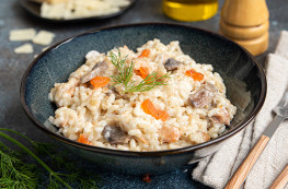 Le risotto au saumon fumé