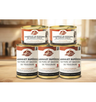 Colis de 5 cassoulets panachés