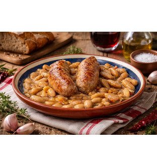 Les saucisses de Toulouse aux haricots lingots