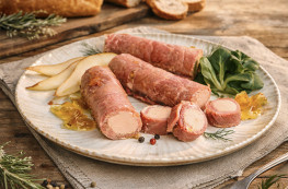 Flûteaux de jambon au foie de canard en gelée (30% de foie gras)