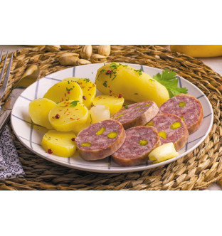 Lot de 2 Saucissons à cuire pistachés