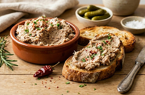 Lot de 3 rillettes de poulet au piment d'Espelette