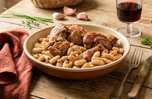 Jarret de porc aux haricots lingots
