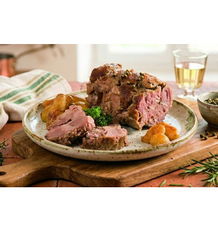 Rôti de porc au poivre vert en gelée