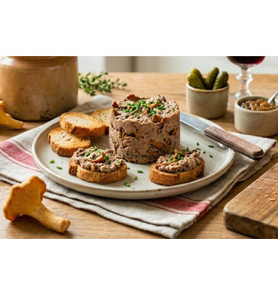 Lot de 2 terrines de foies de volaille aux girolles