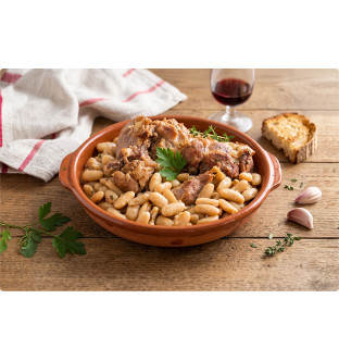 Jarret de porc aux haricots lingots