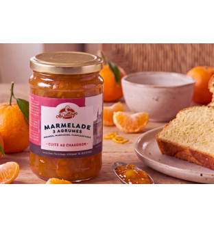Marmelade 3 agrumes (orange, mandarine, pamplemousse)