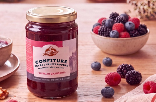 Confiture extra 3 fruits rouges