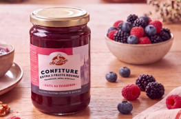 Confiture extra 3 fruits rouges