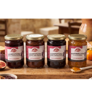 Assortiment de 4 confitures extra