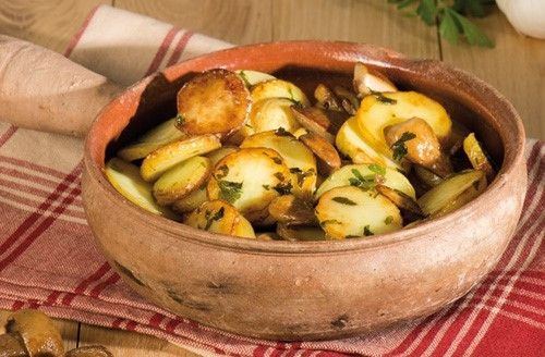 Pommes de terre à la sarladaise aux cèpes