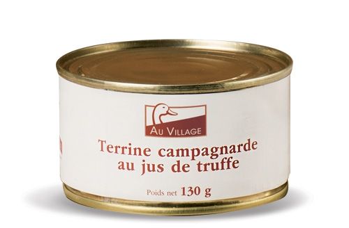 Terrine campagnarde au jus de truffe