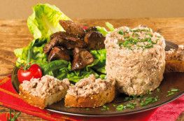 Lot de 2 terrines de foies de volaille aux girolles