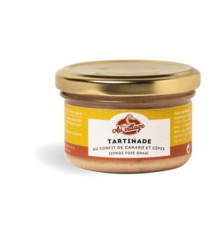 Tartinade au confit de canard et aux cèpes (20% de Foie Gras)