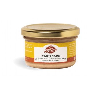 Tartinade de canard au fond d'artichaut  (20% de foie gras)