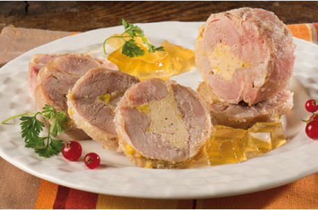 Caille désossée et fourrée au foie de canard (20% de foie gras)
