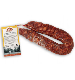 Saucisse sèche au piment d'Espelette