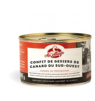 Confit de gésiers de canard du Sud-Ouest (385gr)