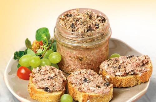 Lot de 2 pâtés de caille aux raisins