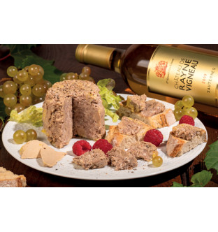 Terrine de canard au Sauternes du Château de Rayne Vigneau (20% de foie gras)