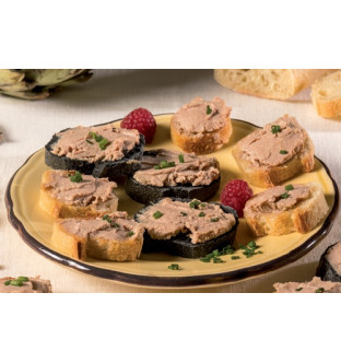 tartinade de canard au fond d'artichaut  (20% de foie gras)