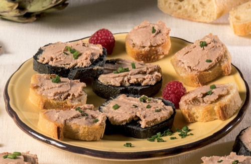 Tartinade de canard au fond d'artichaut  (20% de foie gras)