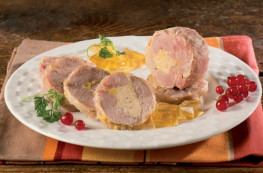 Caille désossée et fourrée au foie de canard (20% de foie gras)