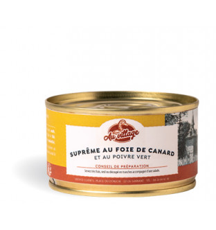 Suprême au foie de canard et au poivre vert (20% de foie gras)