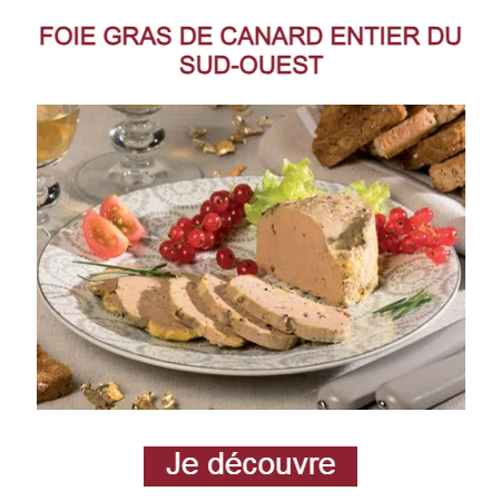 Foie Gras Cru extra Déveiné - IGP Canard à Foie Gras du Sud-Ouest