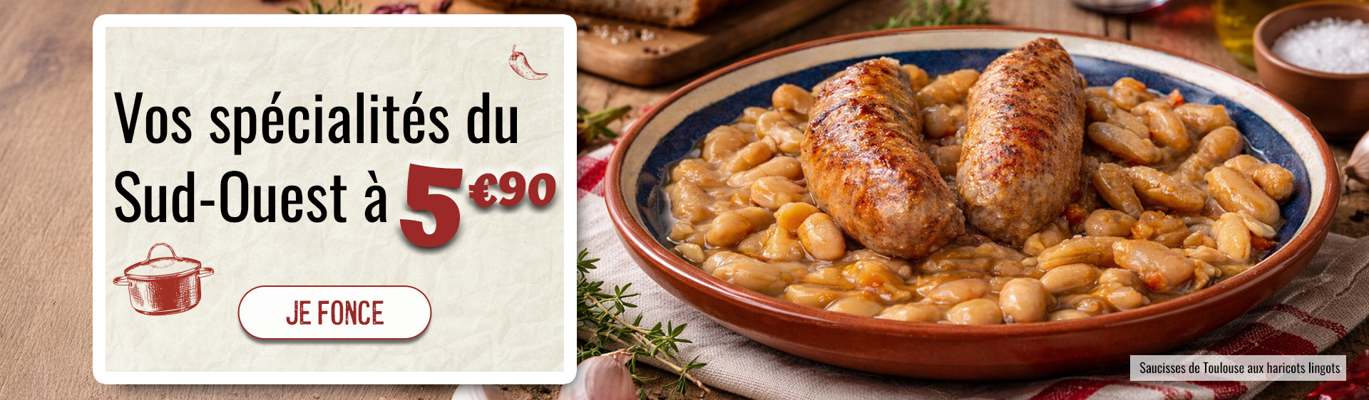 Spécialités du Gers, Foie Gras, Cassoulet, Cuisine du Terroir